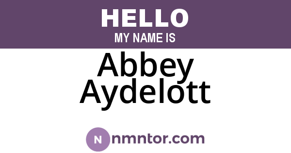 Abbey Aydelott