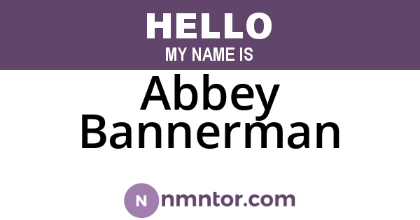 Abbey Bannerman