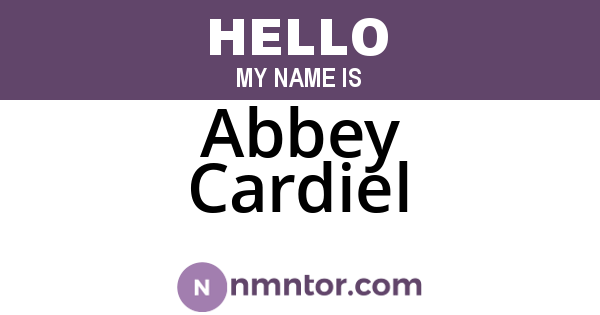 Abbey Cardiel