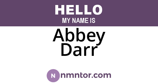 Abbey Darr