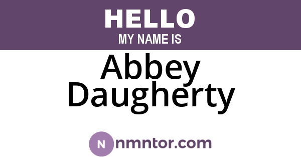 Abbey Daugherty