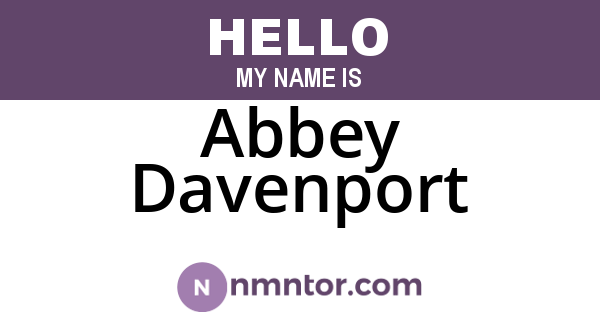 Abbey Davenport