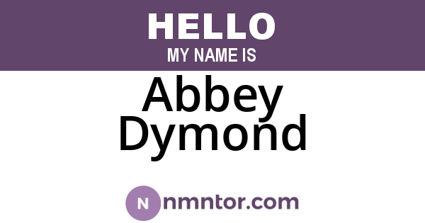 Abbey Dymond