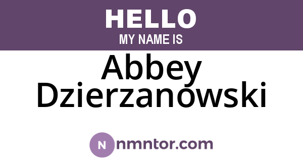 Abbey Dzierzanowski