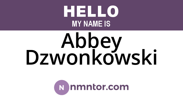 Abbey Dzwonkowski