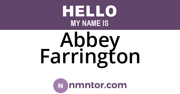Abbey Farrington