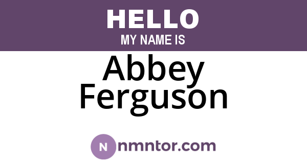 Abbey Ferguson