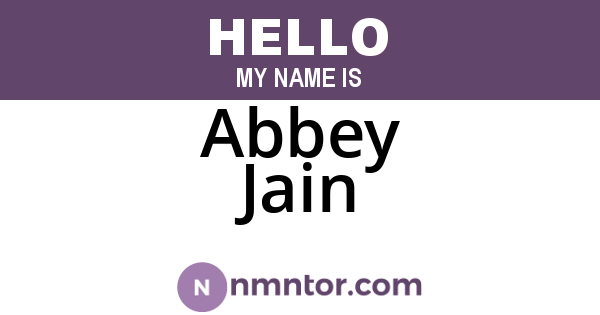 Abbey Jain