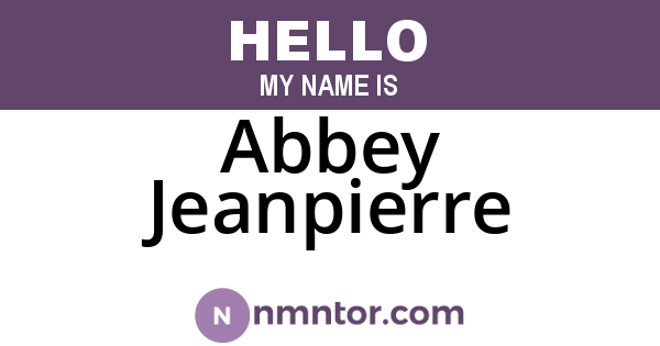 Abbey Jeanpierre