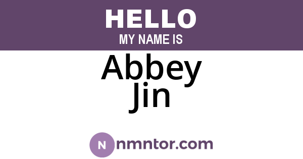 Abbey Jin
