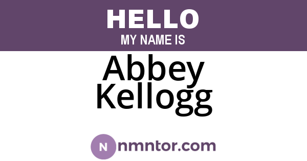 Abbey Kellogg