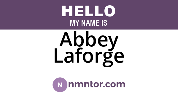 Abbey Laforge