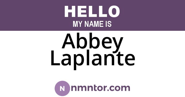 Abbey Laplante
