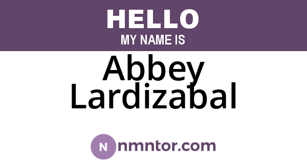 Abbey Lardizabal