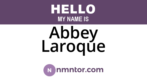 Abbey Laroque