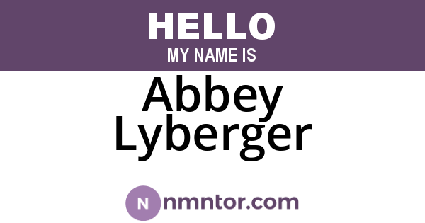 Abbey Lyberger