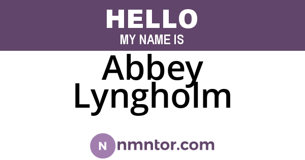 Abbey Lyngholm