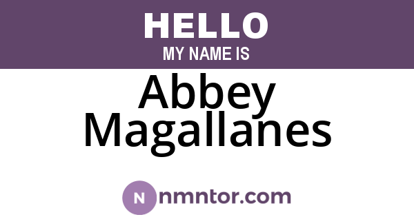 Abbey Magallanes