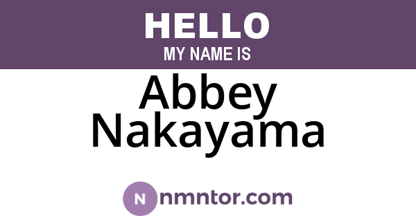 Abbey Nakayama