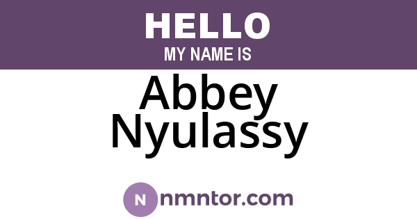 Abbey Nyulassy