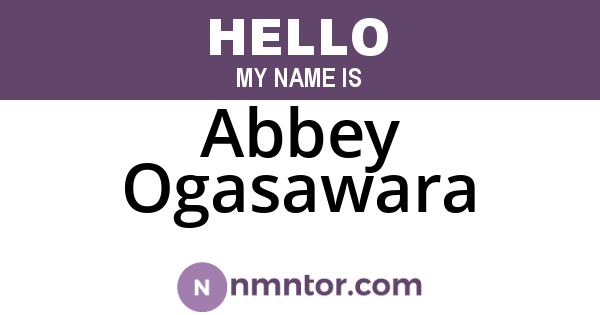 Abbey Ogasawara