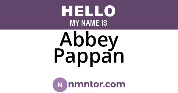 Abbey Pappan