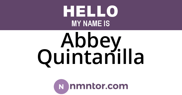 Abbey Quintanilla