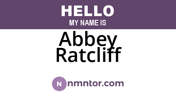 Abbey Ratcliff