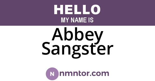 Abbey Sangster