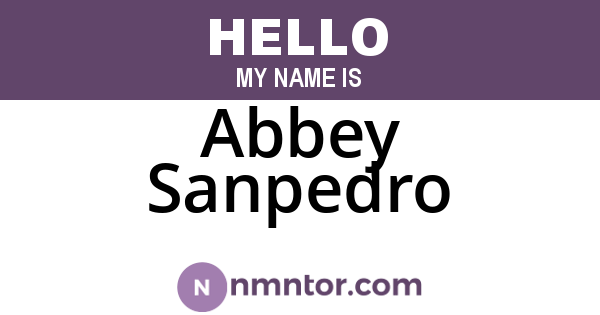 Abbey Sanpedro