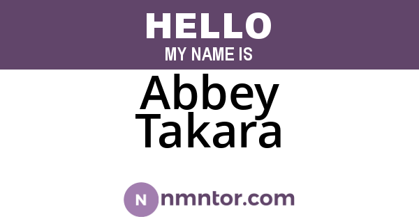 Abbey Takara