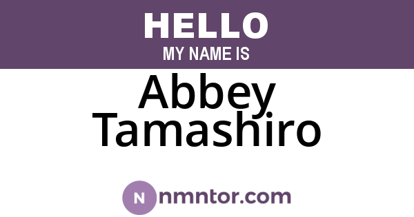 Abbey Tamashiro