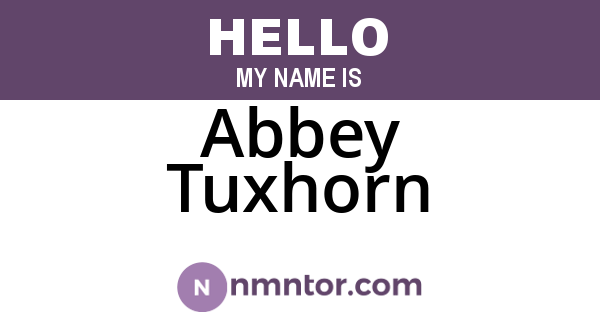 Abbey Tuxhorn