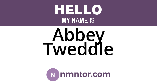 Abbey Tweddle