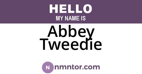 Abbey Tweedie