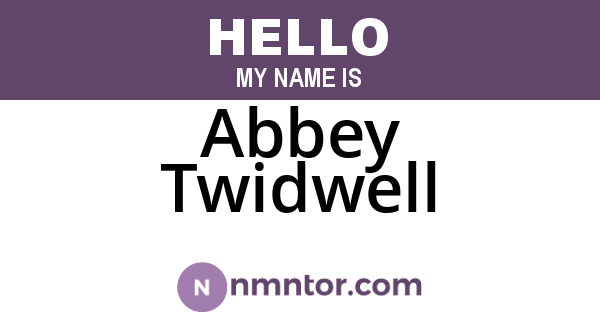 Abbey Twidwell
