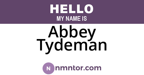Abbey Tydeman