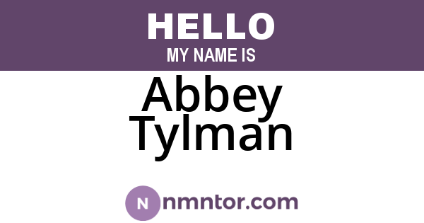 Abbey Tylman