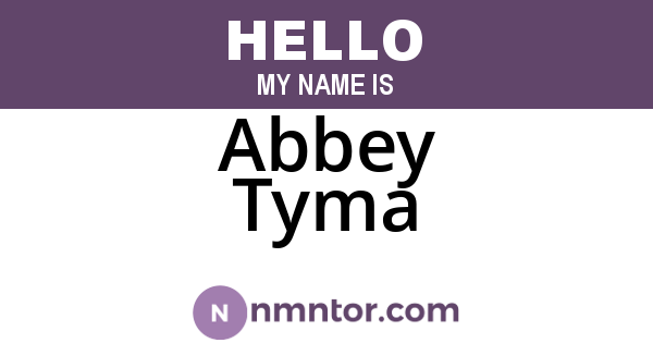 Abbey Tyma