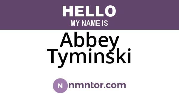 Abbey Tyminski