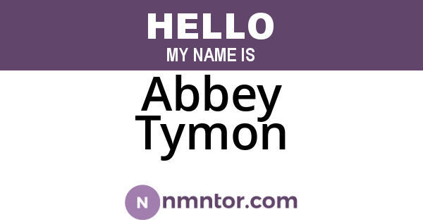 Abbey Tymon
