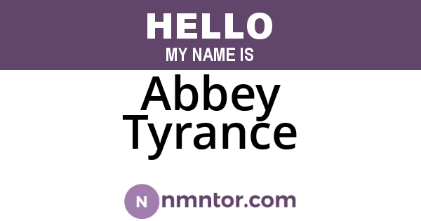 Abbey Tyrance