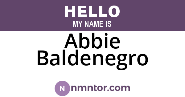 Abbie Baldenegro