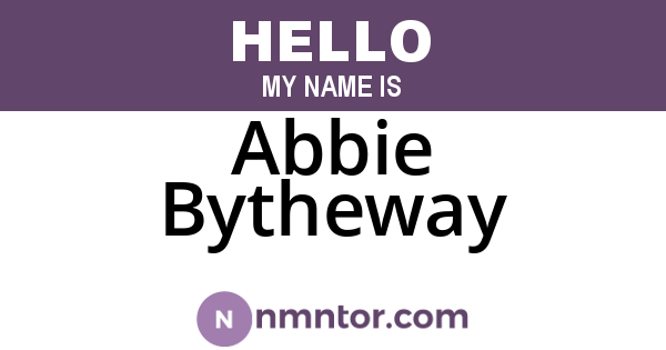 Abbie Bytheway