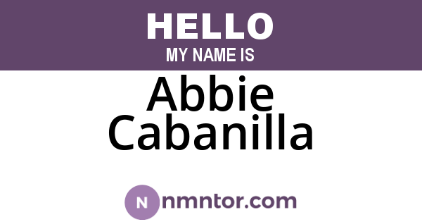 Abbie Cabanilla
