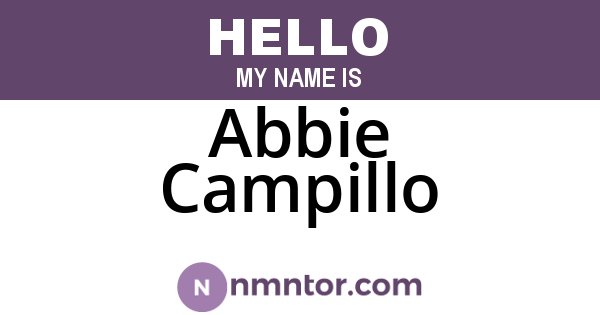 Abbie Campillo