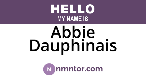 Abbie Dauphinais