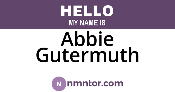 Abbie Gutermuth