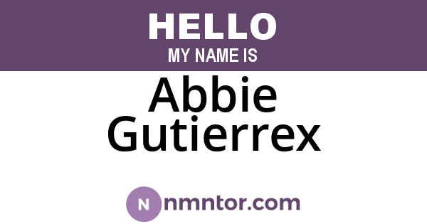 Abbie Gutierrex
