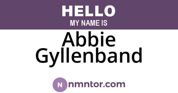 Abbie Gyllenband